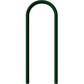 Round hoops of steel tube |  48 mm x 2,5 mm | for casting in concrete | without cross bar | total width: approx. 460 mm | hot-dip galvanized and coatedcolor: green (RAL 6005)